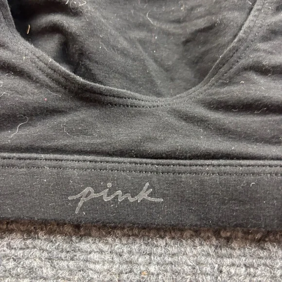 PINK Women’s Black Sports Bra Size: Large - Picture 3 of 6